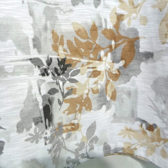 FALL FLORAL GRAY TAN WHITE BLOUSE XL PETITE - Picture 12 of 12